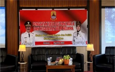 Sosialisasi Penguatan Ideologi Pancasila dan Kesadaran Bela Negara dari Badan Kesatuan Bangsa dan Politik di SMAN 1 Lemahabang, Kabupaten Cirebon